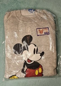 RARE Vintage Mickey Mouse 80-90s Sweatshirt Disney Character Fashions In Plastic - Picture 1 of 5