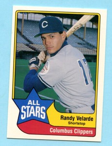 1990 Minor League Randy Velarde -Columbus Clippers- Box 133