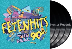 Various Artists "fetenhits - the real 90s" Vinyl 4LP NEU 2023 - Foto 1 di 1