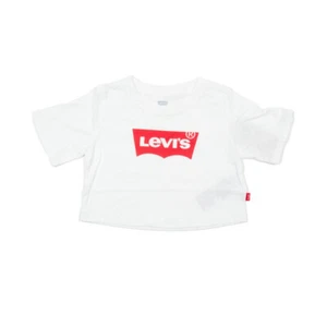 Levi's Kleinkind Mädchen leichtes helles kurzes Oberteil weiß Größe 3T 1744 - Bild 1 von 1