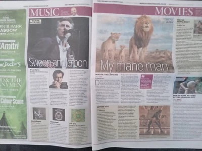 Social Life Bryan Ferry David Bowie Dana Article December 20 2024 Daily Record - Image 1 of 2