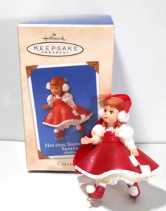 Madame Alexander HOLIDAY SNOWFLAKE SKATER Hallmark Ornament 2003 Earmuffs Vtg - Picture 1 of 9