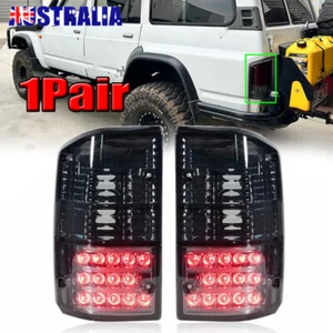1Pair Rear Tail Light For Nissan Patrol GQ Y60 GR 1987 1988-1997 Black BrakeLamp - Picture 1 of 8