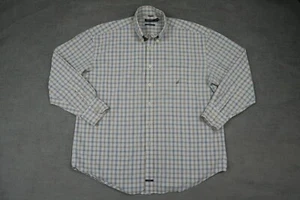 Camicia Nautica Uomo XXL Multicolore Plaid Bottoni Sabbiato Popeline Logo Tasca - Foto 1 di 15