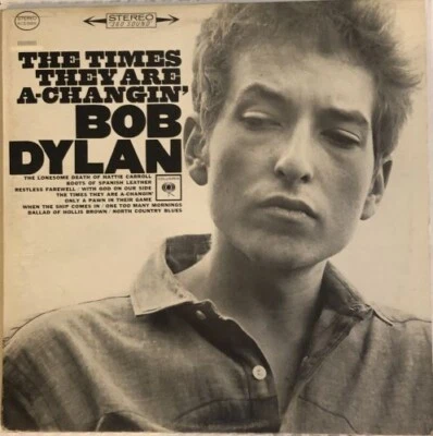Bob Dylan - The Times They Are A Changin' (LP, Columbia, Canada, KCS 8905, EX) - Image 1 of 2