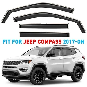 Protectores de lluvia viseras de ventilación para Jeep Compass 2017-2025 - Imagen 1 de 9