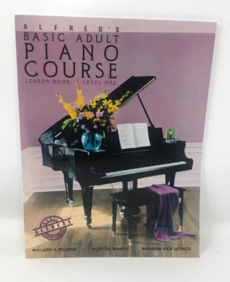 Alfred's Basic Adult Piano Course Lesson Book Level One 1996 Paperback - Image 1 of 2
