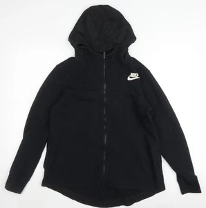 Nike Women's Black Full Zip Hoodie - Size S, Logo Accent - Picture 1 of 12