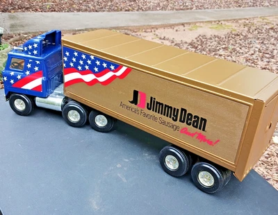 ERTL Jimmy Dean Stars & Stripes Toy Semi Truck/Trailer Metal Steel Vintage Car  - Image 1 of 4
