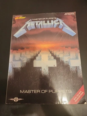 1988 Metallica - Master of Puppets Guitar/ Vocal Tablature Book: Hal Leonard Pub - Image 1 of 4