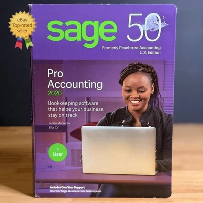 NEW Sage Pro Accounting 2020 DVD For Windows US Edition Bookkeeping - SEALED - Image 1 of 4