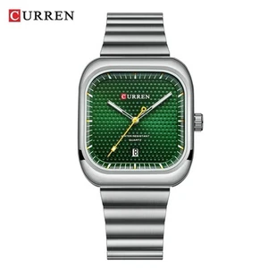 Father’s Day Gift Curren Men's Steel Bracelet Watch Unisex Business Style - Picture 1 of 7