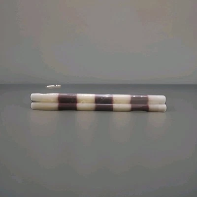 2 velas cónicas americanas de larga combustión totalmente nuevas rojas/blancas borgoña NUEVAS 14 horas Foto 1 de 4