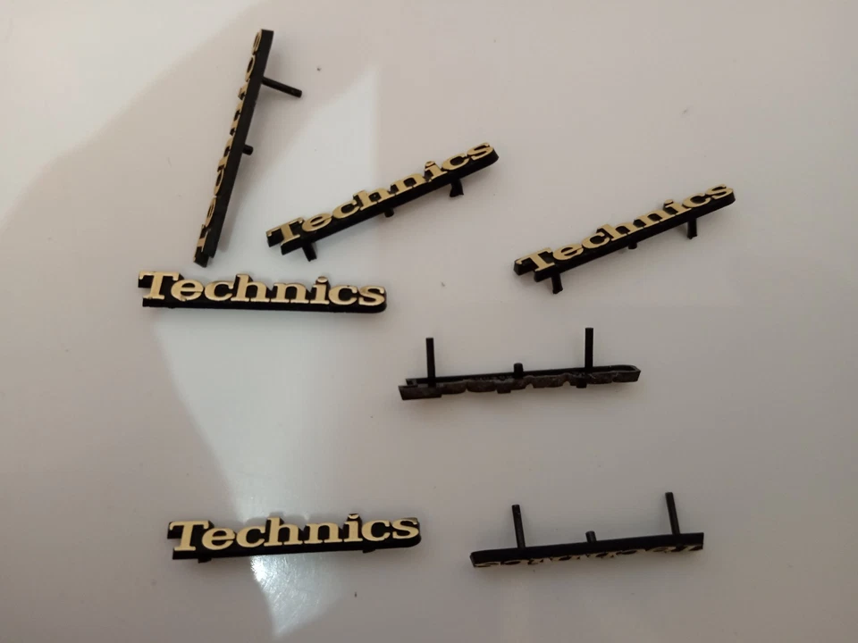 Technics Logo Badge For Hifi Separate Genuine Part Gold X7 - Image 1 of 1