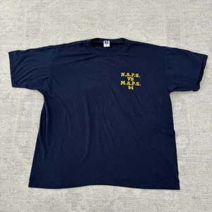 Vtg 90s Russell Athletic NAPS VS MAPS 1994 Military Naval Shirt Men’s Size XL - Picture 1 of 10