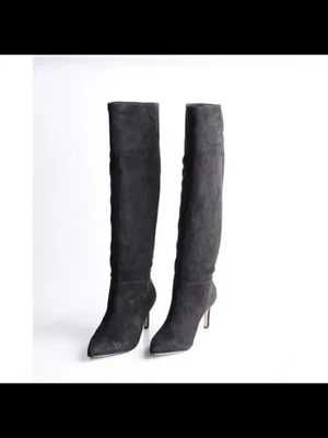 BCBGENERATION Mujer Negro Marlo Punta Cuero Tacón Botas 6 M Foto 1 de 4