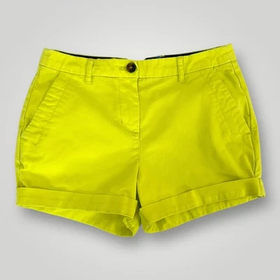 Pantalones Cortos Boden Para Mujer 4 Amarillo Chino Elastizados Verano Informales Dobladillo con Puños Mezcla de Algodón Foto 1 de 4
