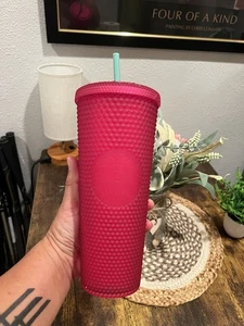 Starbucks Studded Tumbler with Straw - Summer 2021 Pink Gebraucht - Bild 1 von 14