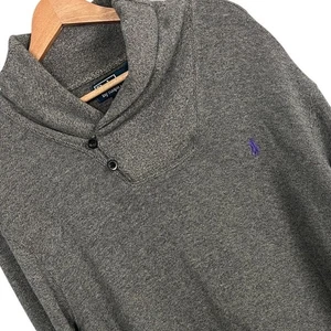 Polo Ralph Lauren Men's XL Shawl Collar Sweater Preppy Ivy League Grandpa Pony - Picture 1 of 10