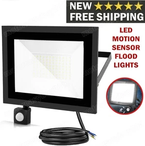 Foco LED Exterior Inundador con Detector de Movimiento Lámpara 20W 30W 50W 100W Blanco Frío - Imagen 1 de 26