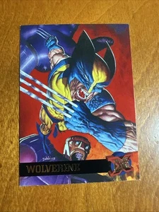 Fleer Ultra Marvel X-Men Wolverine 1995 espalda amarilla Walmart promoción - Imagen 1 de 2