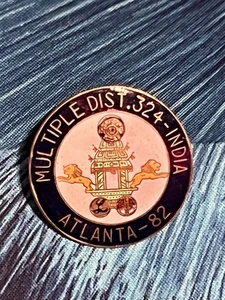 Atlanta 1982 vintage, GA Lions varios dist. 324 - Pin India - Imagen 1 de 2