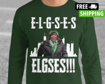 NEW Philly Mayor Parker ELGSES Long Sleeve Shirt Philadelphia Football Funny - Image 1 of 4