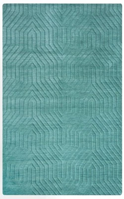 8x10 Rizzy Rugs Blue solid Faded Distressed Area Rug TC8577 - Aprx 8' x 10' - Image 1 of 3