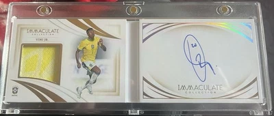 Vini Jr 24/25 Brazil Immaculate Collection Booklet On Card Auto With Patch.82/99 - Image 1 of 3