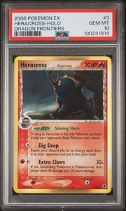Heracross 3/101 EX Dragon Frontiers Holo Rare Pokemon - PSA 10 - Picture 1 of 2