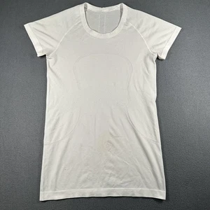 Lululemon Swiftly Tech Kurzarmshirt Damen 8 weiß Rundhalsausschnitt nahtlos Laufen * - Bild 1 von 14