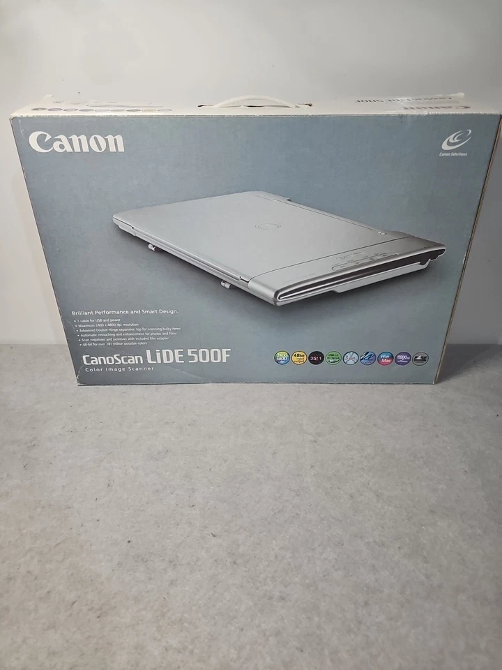 Canon CanoScan LiDE 500F USB Flatbed Color Image Scanner Tested Working - Image 1 of 4