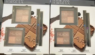 2 Gift Sets Physicians Formula Nude Wear Bronzer & Shimmer Strips Eyeliner Trio - Image 1 of 2