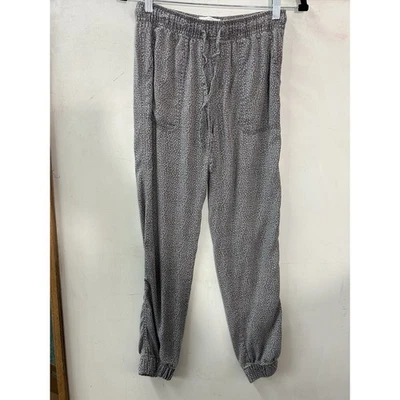 C&C California Women's Grey Speckled Print Jogger Pants Lyocell XS Elastic Waist - Image 1 of 4