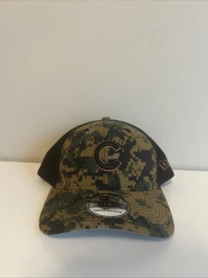 New Era 39THIRTY Chicago Cubs 2016 Memorial Day Digital Camo Hat Cap Size S/M - Image 1 of 4