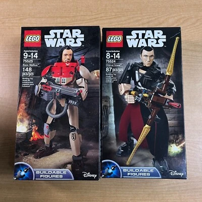 LEGO Star Wars Buildable Figure Baze Malbus & Chirrut Imwe lot 2017 New Sealed - Image 1 of 2