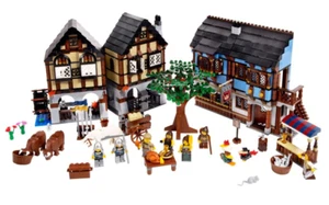 LEGO Castle Fantasy Era Medieval Market Village 10193 In 2009 Used W/Manuals - Picture 1 of 16