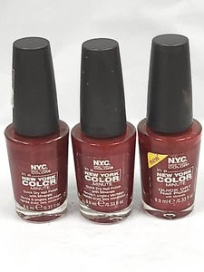 NYC In A New York Color Minute Quick Dry Nail Polish # 228B Chelsea 3pcs - Picture 1 of 2