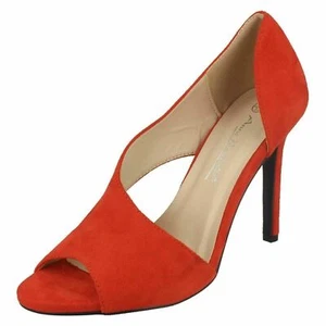 ZAPATOS SEÑORA ANNE MICHELLE F1R0752 ROJO MICROFIBRA TACÓN ESTILLO - Imagen 1 de 8