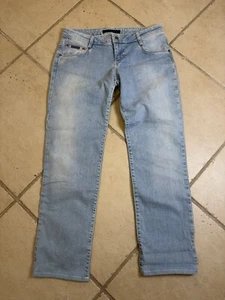 JEANS CALVIN KLEIN DONNA - TAGLIO SLIM FIT, BLU DENIM, COTONE, MODA, CASUAL - Foto 1 di 7