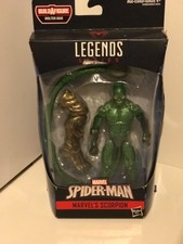 Build a figure spiderman marvel's scorpion molten man legend series hasbro