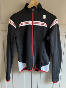Sportful Vento Damen Langarm Radtrikot | Schwarz/Weiß/Rot | Large | - Bild 1 von 7