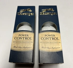 6 Slazenger Power Control Titanium / Magnesium White Golf Balls. Two 3 Packs. - Picture 1 of 7