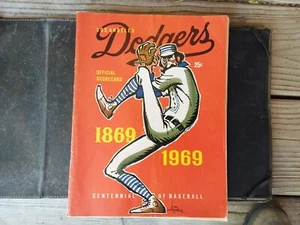 Vintage Unused 1969 "Los Angeles Dodgers" Scorecard Magazine MLB Baseball Sports - Picture 1 of 5