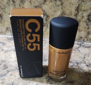 Mac Studio Fix Fluid Foundation SPF 15 NC55 1oz/30ml - Picture 1 of 4