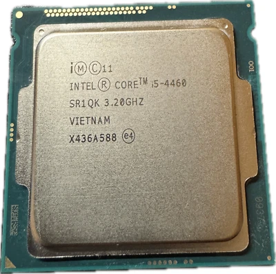 CPU Intel Core i5 4460 4th Gen 3.20GHz 6MB SR1QK Socket LGA 1150 testato usato - Immagine 1 di 3