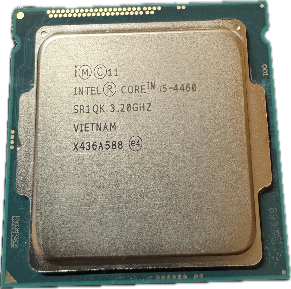 CPU Intel Core i5 4460 4th Gen 3.20GHz 6MB SR1QK Socket LGA 1150 testato usato - Immagine 1 di 3