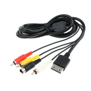 TV AV & S-Video Audio Composite Cable Cord for Sega DreamCast AVS 1.8m/6ft - Picture 1 of 11