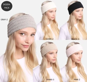 ComfyLuxe Solid Color Ribbed Headbands - Picture 1 of 10