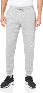 Adidas Men's Essentials Fleece Tapered Cuff Big Logo Pants 3XL Tall Grey Heather - Picture 1 of 6